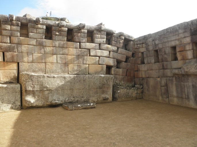 Evidence of the ground shifting below Machu Picchu.