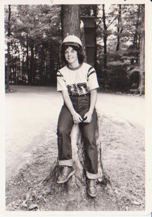 My mom during her summer doing park conservation work (circa 1981)