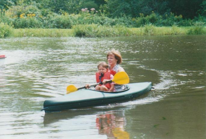 My mom and sister, circa 1999