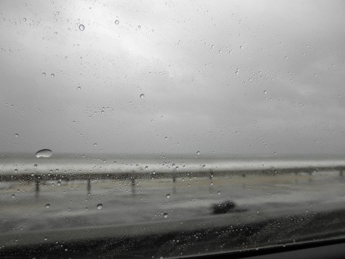 Rainy drive to Fish Hoek