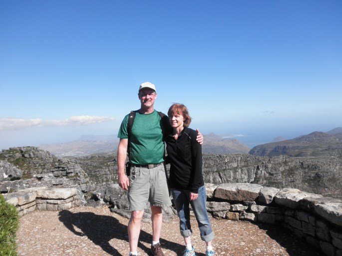 My parents on the top of Table Mountain