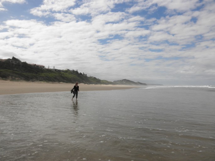 My mom at Wilderness Beach