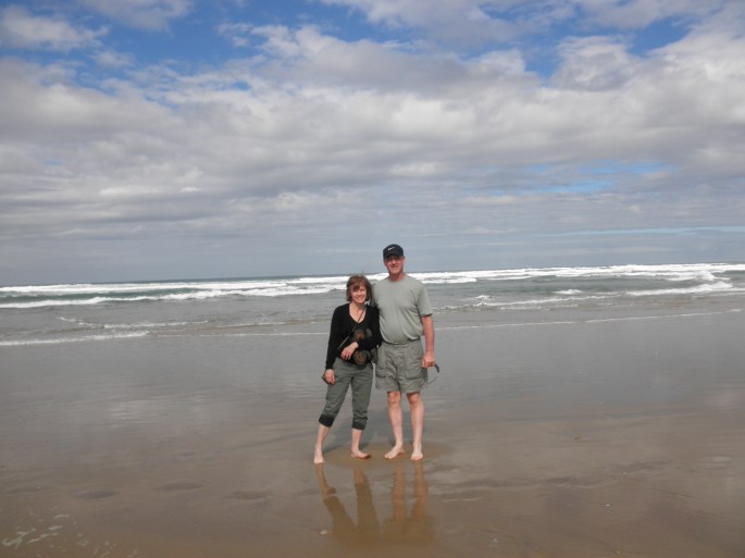 My parents at Wilderness Beach