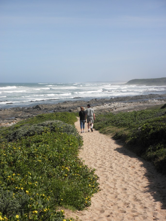 My parents hiking on the Sacramento Hiking Trail