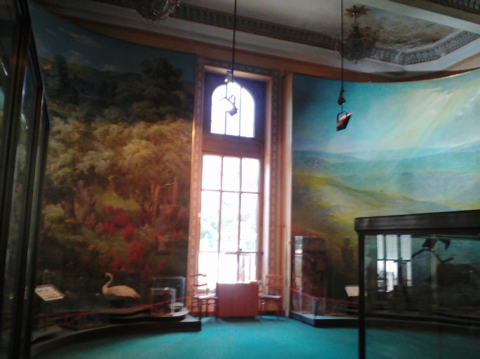 One of the beautiful murals at the National Museum of Ethnography and Natural Science