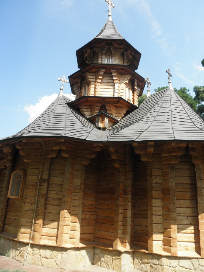 Wooden church at monastery near Festelita