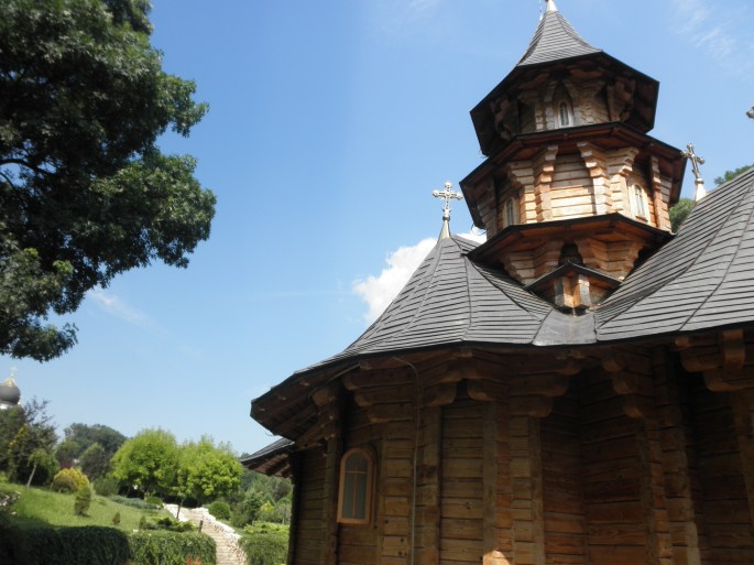 Wooden church at monastery near Festelita
