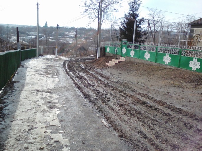 Our road earlier this week